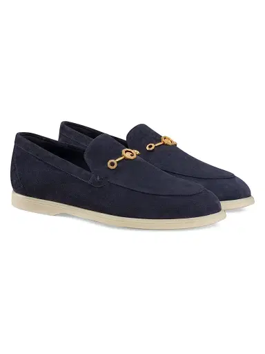 Stefano Ricci Men's Suede Loafers - Blue | Thumbnail 2 Stefano Ricci Men's Suede Loafers - Blue | Thumbnail 2