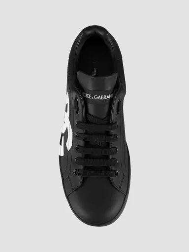 Dolce & Gabbana Men's Portofino Logo Sneakers - Nero - Size 14 | Thumbnail 5 Dolce & Gabbana Men's Portofino Logo Sneakers - Nero - Size 14 | Thumbnail 5