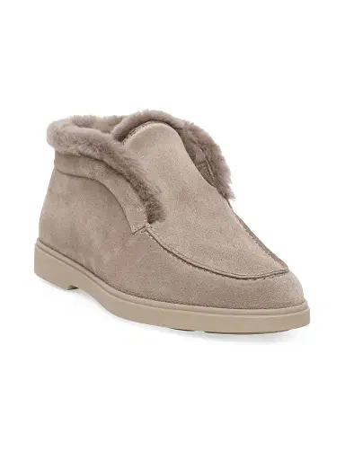 Santoni Women's Fortune Suede Booties | Thumbnail 2 Santoni Women's Fortune Suede Booties | Thumbnail 2