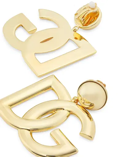 Dolce & Gabbana Women's Goldtone Monogram Clip-On Drop Earrings - Gold | Thumbnail 3 Dolce & Gabbana Women's Goldtone Monogram Clip-On Drop Earrings - Gold | Thumbnail 3