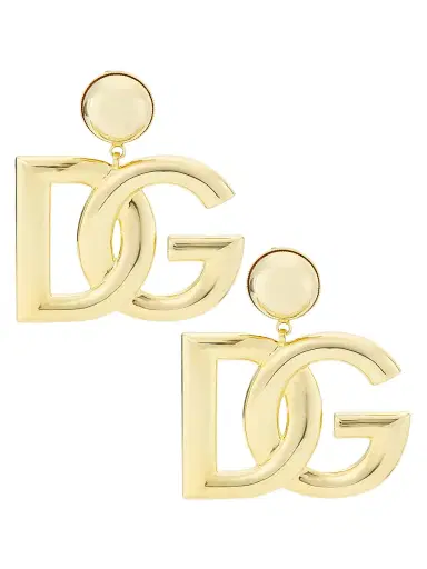 Dolce & Gabbana Women's Goldtone Monogram Clip-On Drop Earrings - Gold | Thumbnail 1 Dolce & Gabbana Women's Goldtone Monogram Clip-On Drop Earrings - Gold | Thumbnail 1
