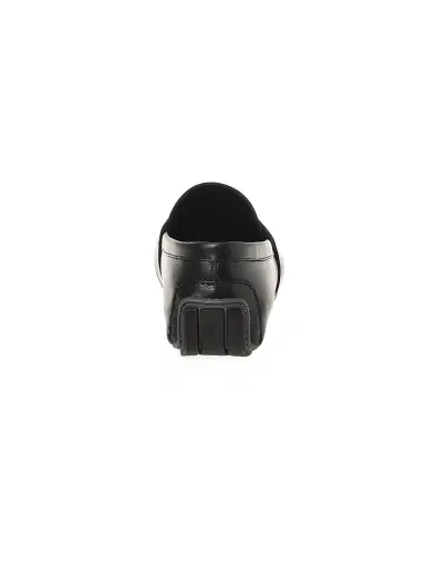 MOSCHINO Men's Logo-Accented Leather Driving Loafers - Black - Size 8 | Thumbnail 4 MOSCHINO Men's Logo-Accented Leather Driving Loafers - Black - Size 8 | Thumbnail 4
