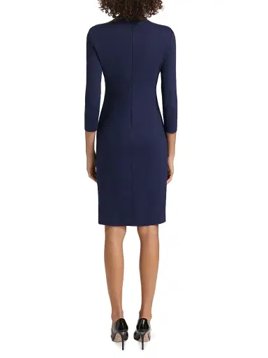 Giorgio Armani Women's Twist Neck Jersey Dress - Dark Blue - Size 10 | Thumbnail 5 Giorgio Armani Women's Twist Neck Jersey Dress - Dark Blue - Size 10 | Thumbnail 5