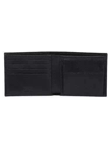 Prada Men's Saffiano Leather Wallet - Black | Thumbnail 4 Prada Men's Saffiano Leather Wallet - Black | Thumbnail 4