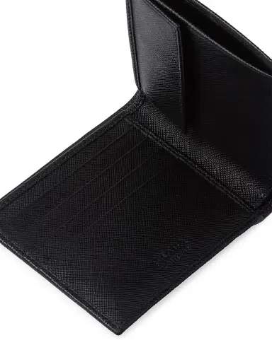 Prada Men's Saffiano Leather Wallet - Black | Thumbnail 5 Prada Men's Saffiano Leather Wallet - Black | Thumbnail 5