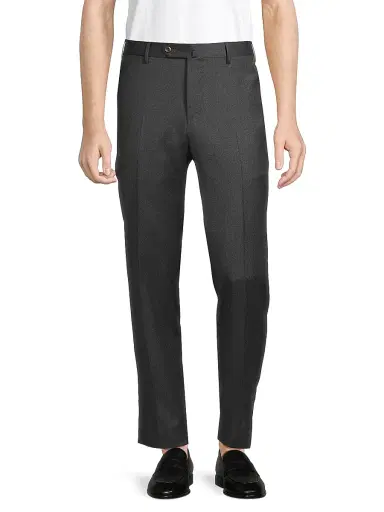 PT Torino Men's Super 110s Stretch-Cotton Slim-Fit Trousers - Grigio Scuro | Thumbnail 3 PT Torino Men's Super 110s Stretch-Cotton Slim-Fit Trousers - Grigio Scuro | Thumbnail 3
