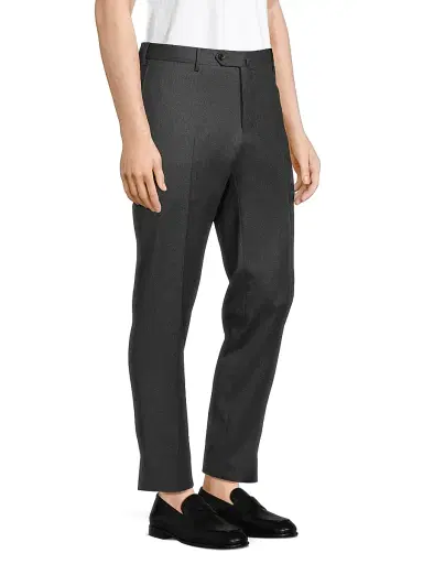 PT Torino Men's Super 110s Stretch-Cotton Slim-Fit Trousers - Grigio Scuro | Thumbnail 4 PT Torino Men's Super 110s Stretch-Cotton Slim-Fit Trousers - Grigio Scuro | Thumbnail 4