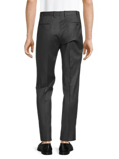 PT Torino Men's Super 110s Stretch-Cotton Slim-Fit Trousers - Grigio Scuro | Thumbnail 5 PT Torino Men's Super 110s Stretch-Cotton Slim-Fit Trousers - Grigio Scuro | Thumbnail 5