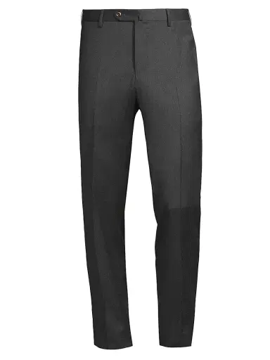 PT Torino Men's Super 110s Stretch-Cotton Slim-Fit Trousers - Grigio Scuro | Thumbnail 1 PT Torino Men's Super 110s Stretch-Cotton Slim-Fit Trousers - Grigio Scuro | Thumbnail 1