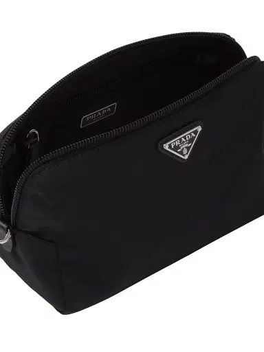 Prada Men's Re-Nylon Pouch - Black | Thumbnail 4 Prada Men's Re-Nylon Pouch - Black | Thumbnail 4