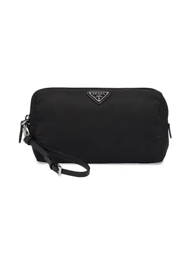 Prada Men's Re-Nylon Pouch - Black | Thumbnail 1 Prada Men's Re-Nylon Pouch - Black | Thumbnail 1