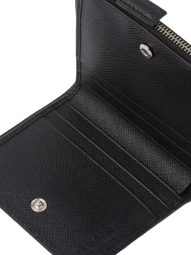 Prada Men's Saffiano Leather Wallet - Black | Thumbnail 5 Prada Men's Saffiano Leather Wallet - Black | Thumbnail 5