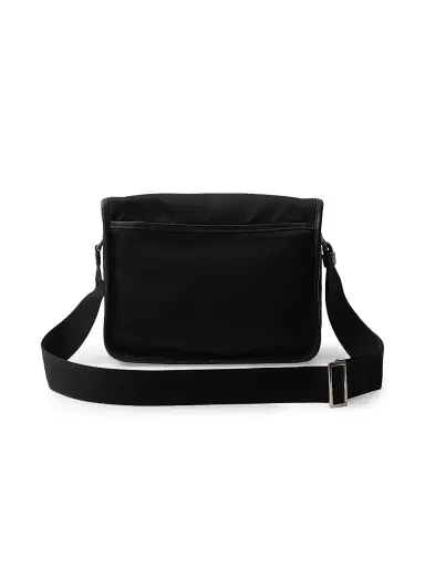 Prada Men's Re-Nylon and Saffiano Leather Shoulder Bag - Black | Thumbnail 4 Prada Men's Re-Nylon and Saffiano Leather Shoulder Bag - Black | Thumbnail 4