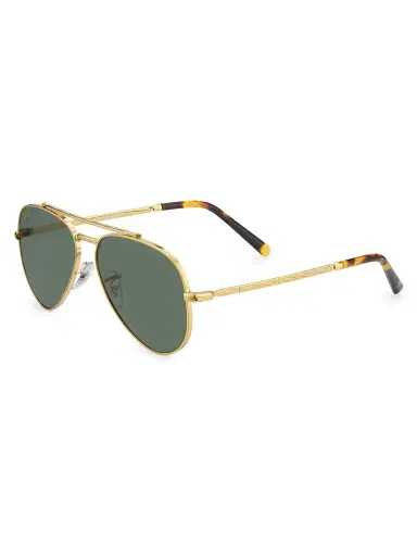 Ray-Ban Men's RB3625 50MM Aviator Sunglasses - Yellow Gold Dark Green | Thumbnail 2 Ray-Ban Men's RB3625 50MM Aviator Sunglasses - Yellow Gold Dark Green | Thumbnail 2