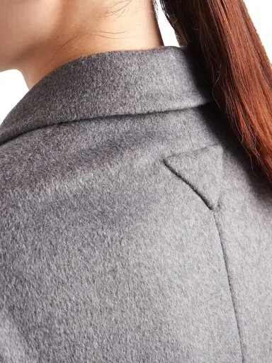 Prada Women's Single-Breasted Cashmere Jacket - Grey | Thumbnail 5 Prada Women's Single-Breasted Cashmere Jacket - Grey | Thumbnail 5