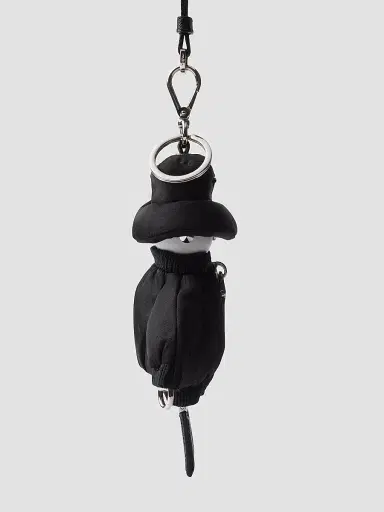 Prada Women's Re-Nylon Key Ring Trick with Shoulder Strap - Black | Thumbnail 2 Prada Women's Re-Nylon Key Ring Trick with Shoulder Strap - Black | Thumbnail 2