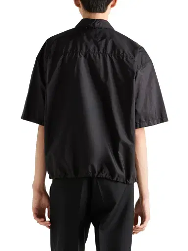 Prada Men's Short Sleeve Light Re-Nylon Shirt - Black - Size XL | Thumbnail 4 Prada Men's Short Sleeve Light Re-Nylon Shirt - Black - Size XL | Thumbnail 4