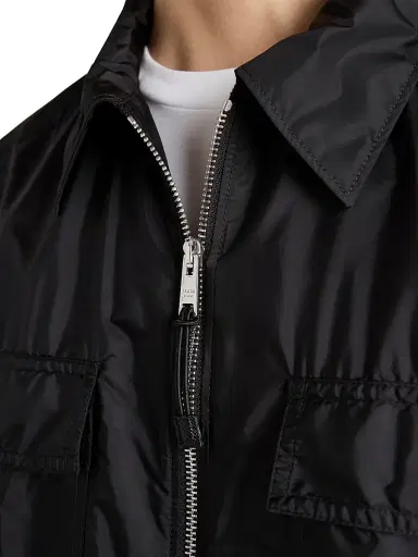 Prada Men's Short Sleeve Light Re-Nylon Shirt - Black - Size XL | Thumbnail 5 Prada Men's Short Sleeve Light Re-Nylon Shirt - Black - Size XL | Thumbnail 5