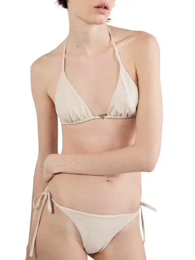 Prada Women's Jersey Bikini Bottom with Rhinestones - Pink - Size Large | Thumbnail 2 Prada Women's Jersey Bikini Bottom with Rhinestones - Pink - Size Large | Thumbnail 2
