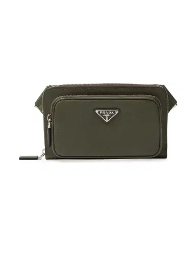 Prada Men's Saffiano Leather Belt Bag - Olive Green | Thumbnail 5 Prada Men's Saffiano Leather Belt Bag - Olive Green | Thumbnail 5