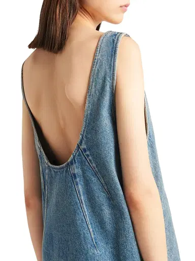 Prada Women's Denim Dress - Blue | Thumbnail 4 Prada Women's Denim Dress - Blue | Thumbnail 4