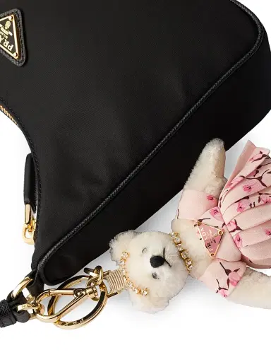 Prada Women's Bear Trick Keychain - White | Thumbnail 2 Prada Women's Bear Trick Keychain - White | Thumbnail 2