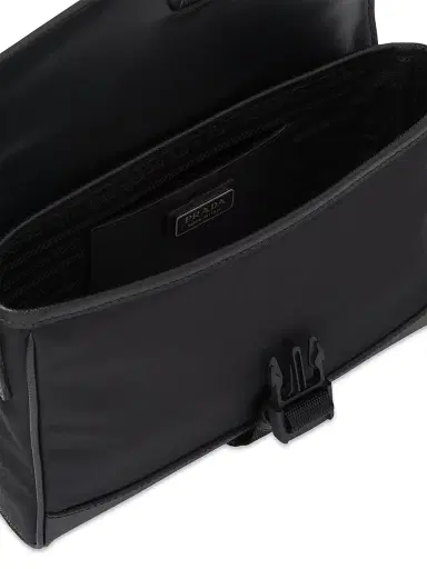 Prada Men's Re-Nylon and Saffiano Shoulder Bag - Black | Thumbnail 5 Prada Men's Re-Nylon and Saffiano Shoulder Bag - Black | Thumbnail 5