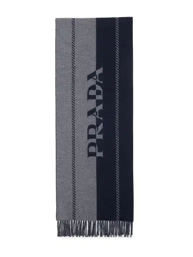Prada Men's Wool Scarf | Thumbnail 1 Prada Men's Wool Scarf | Thumbnail 1