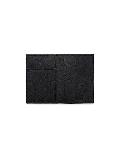 Prada Men's Re-Nylon Passport Holder - Black | Thumbnail 2 Prada Men's Re-Nylon Passport Holder - Black | Thumbnail 2