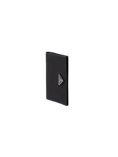Prada Men's Re-Nylon Passport Holder - Black | Thumbnail 4 Prada Men's Re-Nylon Passport Holder - Black | Thumbnail 4