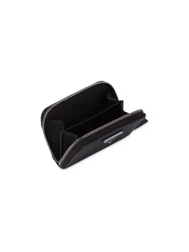 Prada Men's Saffiano Coin Purse - Black | Thumbnail 2 Prada Men's Saffiano Coin Purse - Black | Thumbnail 2