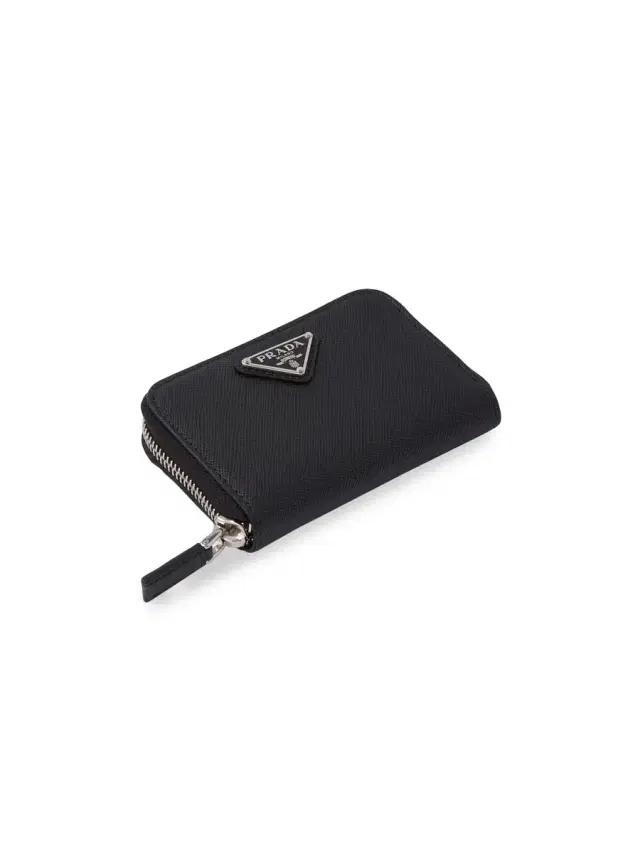Men's Saffiano Coin Purse - Black Men's Saffiano Coin Purse - Black
