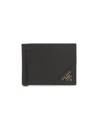Prada Men's Saffiano Leather Wallet - Black | Thumbnail 1 Prada Men's Saffiano Leather Wallet - Black | Thumbnail 1