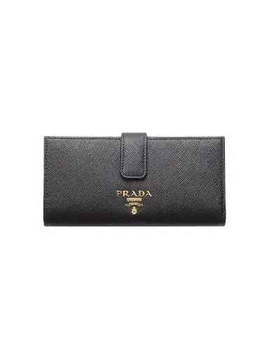 Prada Women's Saffiano Leather Wallet - Black | Thumbnail 1 Prada Women's Saffiano Leather Wallet - Black | Thumbnail 1