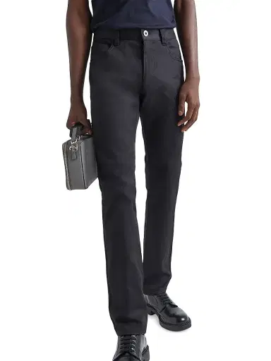 Prada Men's Five-Pocket Stretch Drill Jeans - Black - Size 38 | Thumbnail 2 Prada Men's Five-Pocket Stretch Drill Jeans - Black - Size 38 | Thumbnail 2