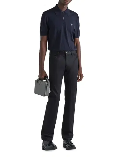 Prada Men's Five-Pocket Stretch Drill Jeans - Black - Size 38 | Thumbnail 5 Prada Men's Five-Pocket Stretch Drill Jeans - Black - Size 38 | Thumbnail 5