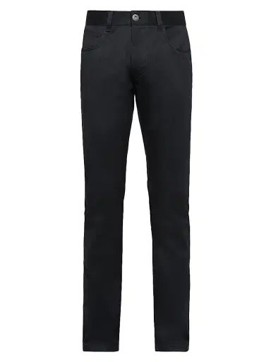 Prada Men's Five-Pocket Stretch Drill Jeans - Black - Size 38 | Thumbnail 1 Prada Men's Five-Pocket Stretch Drill Jeans - Black - Size 38 | Thumbnail 1