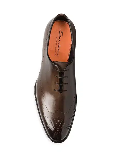 Santoni Men's Carter Wholecut Oxfords | Thumbnail 5 Santoni Men's Carter Wholecut Oxfords | Thumbnail 5