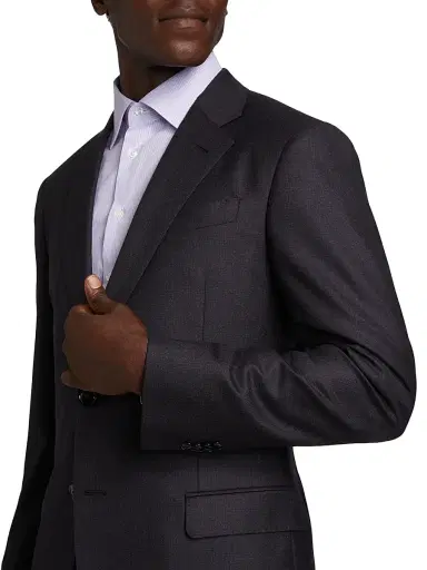 Giorgio Armani Men's Single-Breasted Wool-Blend Suit - Merlot Purple | Thumbnail 6 Giorgio Armani Men's Single-Breasted Wool-Blend Suit - Merlot Purple | Thumbnail 6