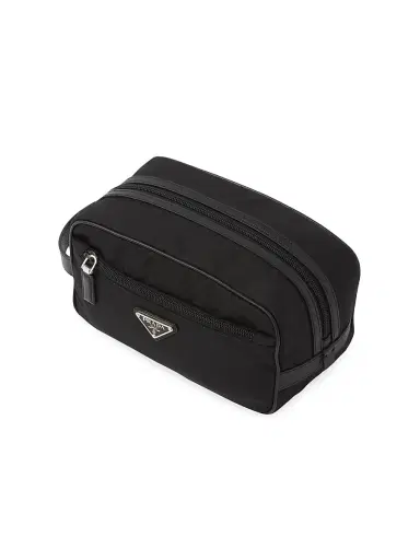 Prada Nylon and Saffiano Leather Travel Pouch | Thumbnail 2 Prada Nylon and Saffiano Leather Travel Pouch | Thumbnail 2