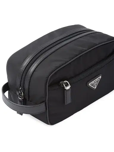 Prada Nylon and Saffiano Leather Travel Pouch | Thumbnail 5 Prada Nylon and Saffiano Leather Travel Pouch | Thumbnail 5
