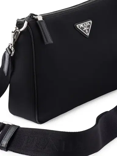 Prada Men's Re-Nylon and Saffiano Leather Shoulder Bag | Thumbnail 6 Prada Men's Re-Nylon and Saffiano Leather Shoulder Bag | Thumbnail 6