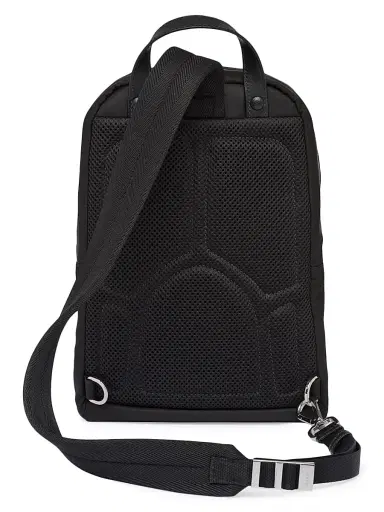 Prada Men's Re-Nylon And Saffiano Leather Backpack - Black | Thumbnail 3 Prada Men's Re-Nylon And Saffiano Leather Backpack - Black | Thumbnail 3