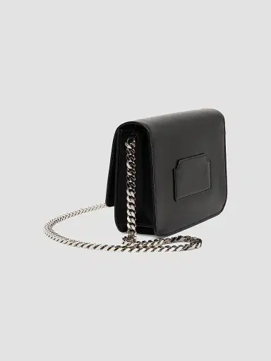 Santoni Women's Buckle-Detailed Leather Crossbody Bag - Black | Thumbnail 4 Santoni Women's Buckle-Detailed Leather Crossbody Bag - Black | Thumbnail 4