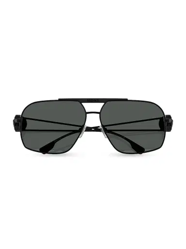 Versace Men's 62MM Pilot Sunglasses - Matte Black Dark Grey | Thumbnail 5 Versace Men's 62MM Pilot Sunglasses - Matte Black Dark Grey | Thumbnail 5