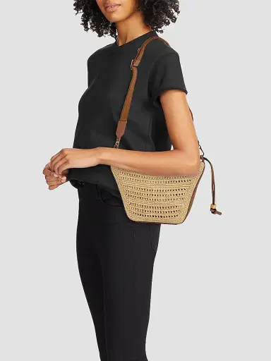 Loewe Women's x Paula's Ibiza Mini Raffia Hammock Hobo Bag | Thumbnail 2 Loewe Women's x Paula's Ibiza Mini Raffia Hammock Hobo Bag | Thumbnail 2