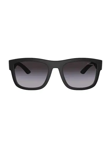 Prada Linea Rossa Men's 56MM Pillow Sunglasses - Matte Black Smoke | Thumbnail 2 Prada Linea Rossa Men's 56MM Pillow Sunglasses - Matte Black Smoke | Thumbnail 2