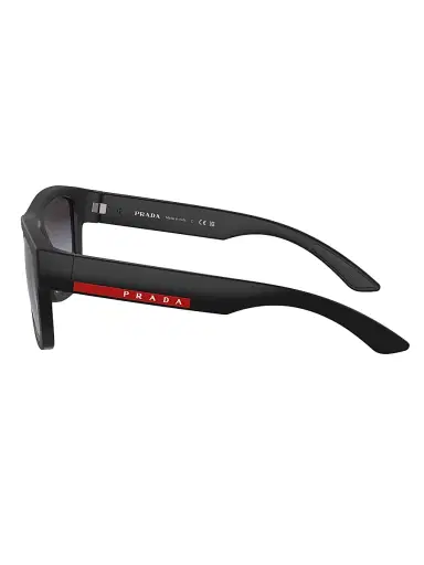 Prada Linea Rossa Men's 56MM Pillow Sunglasses - Matte Black Smoke | Thumbnail 4 Prada Linea Rossa Men's 56MM Pillow Sunglasses - Matte Black Smoke | Thumbnail 4