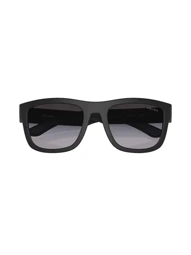 Prada Linea Rossa Men's 56MM Pillow Sunglasses - Matte Black Smoke | Thumbnail 6 Prada Linea Rossa Men's 56MM Pillow Sunglasses - Matte Black Smoke | Thumbnail 6