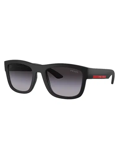 Prada Linea Rossa Men's 56MM Pillow Sunglasses - Matte Black Smoke | Thumbnail 1 Prada Linea Rossa Men's 56MM Pillow Sunglasses - Matte Black Smoke | Thumbnail 1